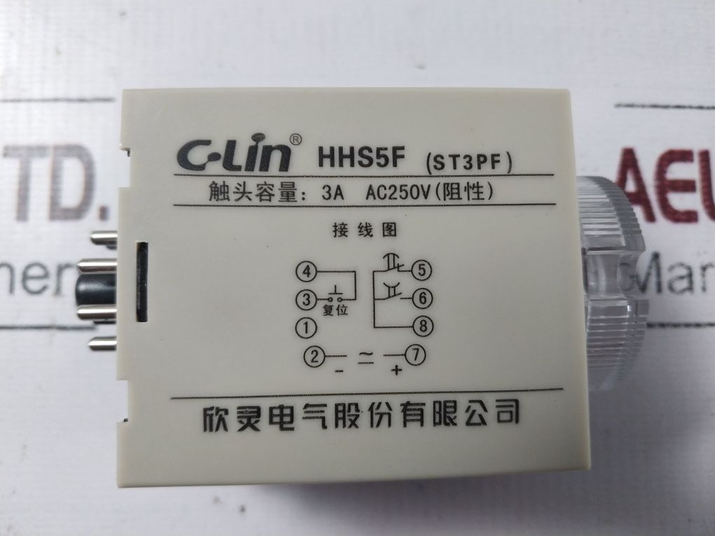 C-lin Hhs5F(St3Pf) Power-off Delay Time Relay 0-180 S