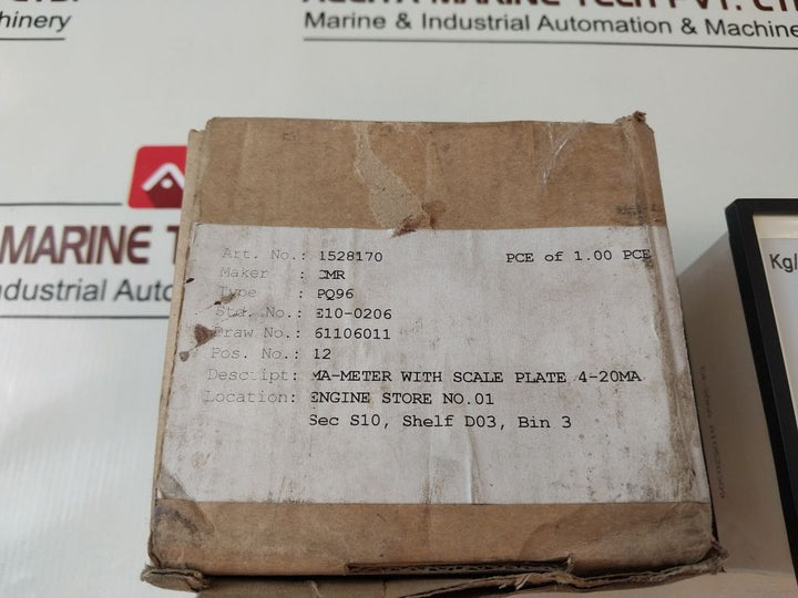 C-m-r Pq96 Panel Meter -1 To 5 Kg/Cm²