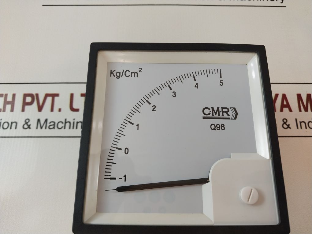 C-m-r Pq96 Panel Meter -1 To 5 Kg/Cm²