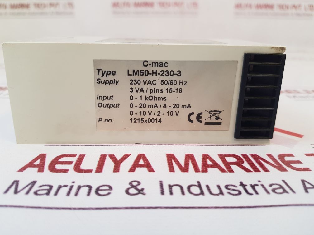 C-mac Lm50-0-230-3 Signal Converter