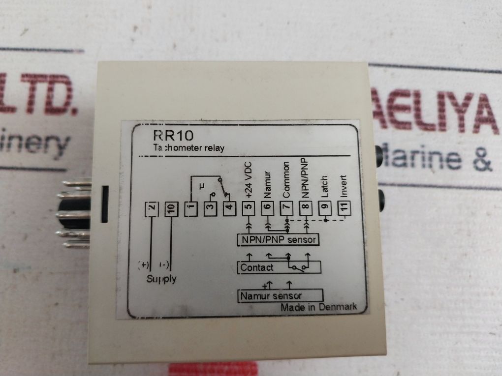 C-mac Rr10-1-0-024-200 Tachometer Relay 24 Vdc 2 W