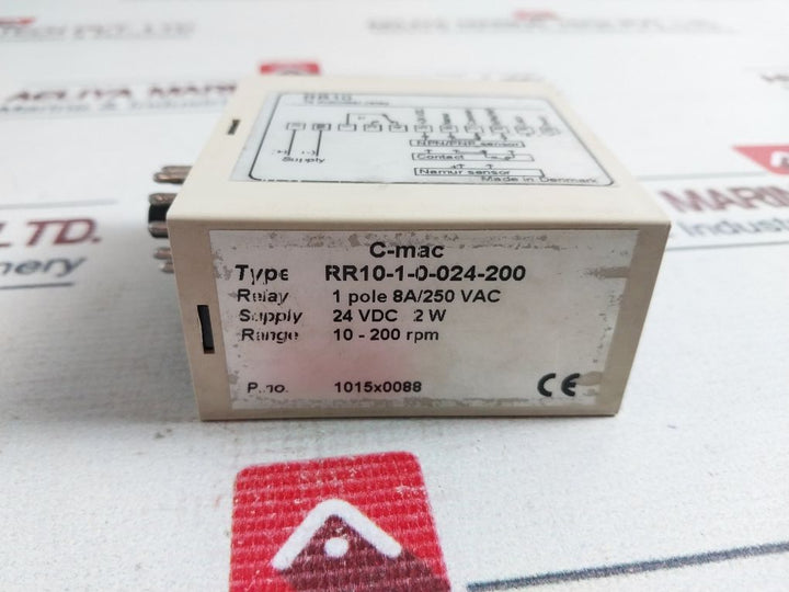 C-mac Rr10 -1-0-024-200 Tachometer Relay