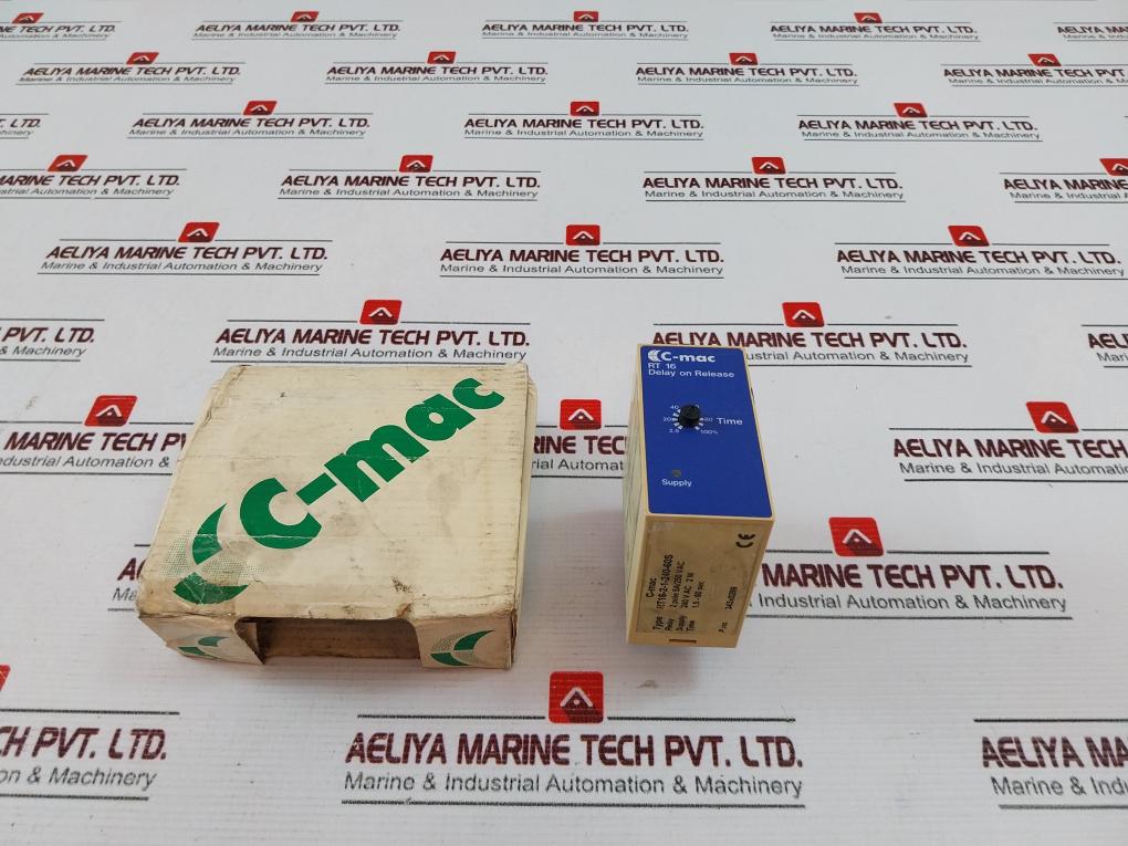 C-mac Rt16-2-1-240-60S Delay On Release Timer 2 Pole 5A/250 Vac