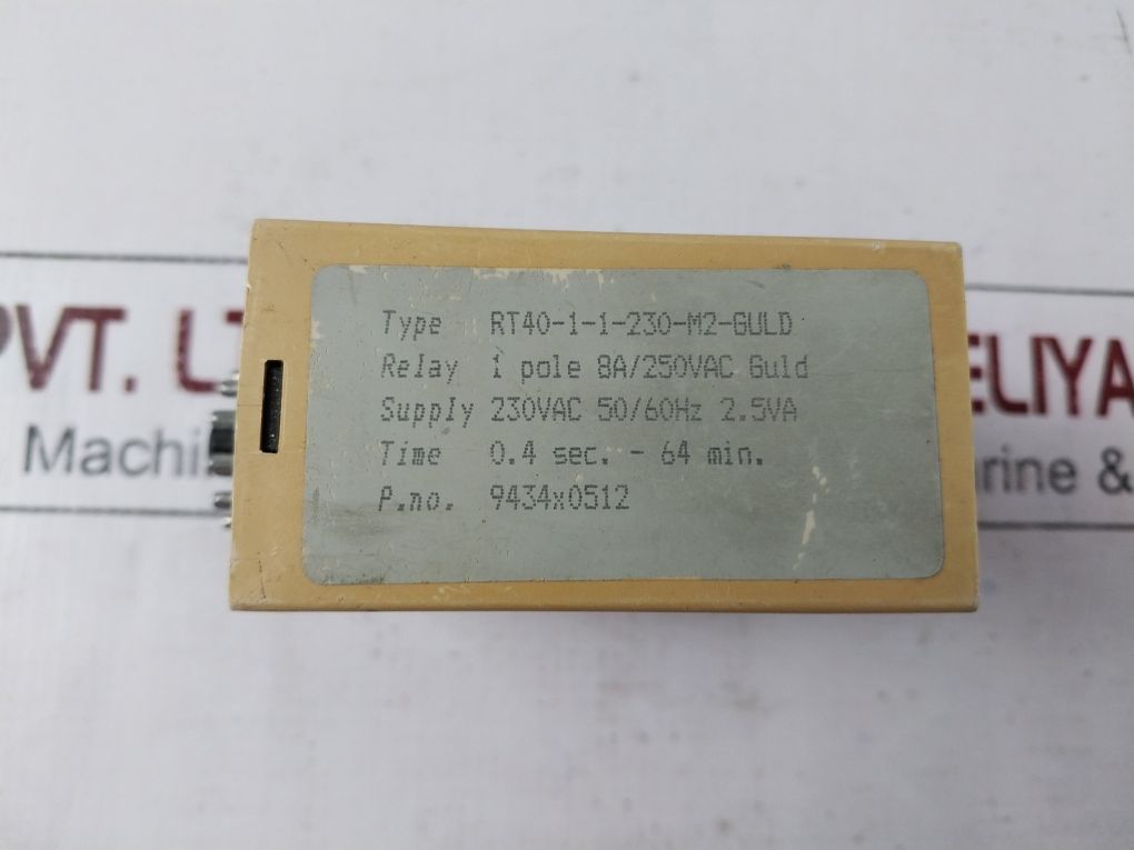 C-mac Rt40-1-1-230-m2-guld Impulse-continuity Relay