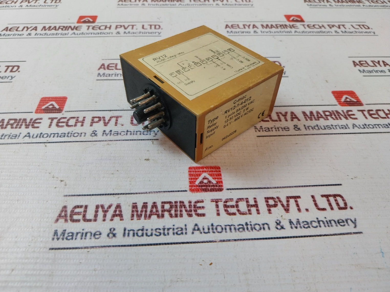 C-mac Rv12-1-4-012 Ac/Dc Voltage Relay 12-50 Vdc 3W