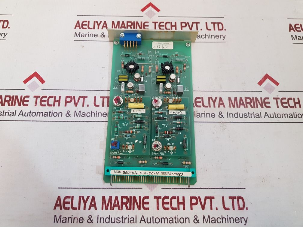 Carlo gavazzi 360 input transducer card 360-026-026-00-11 