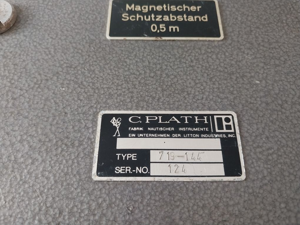 C.Plath 719-144 Rudder Angle Indicator Magnetic Compass