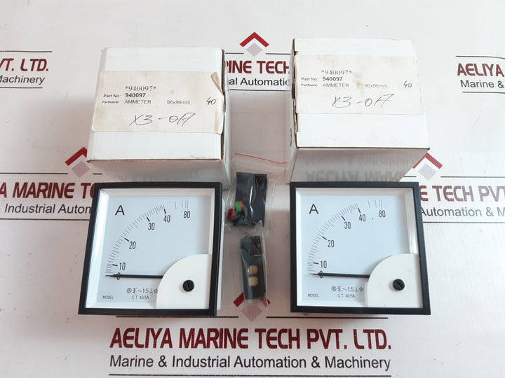 C.T 40/5A Ammeter 0 -40/80 A 