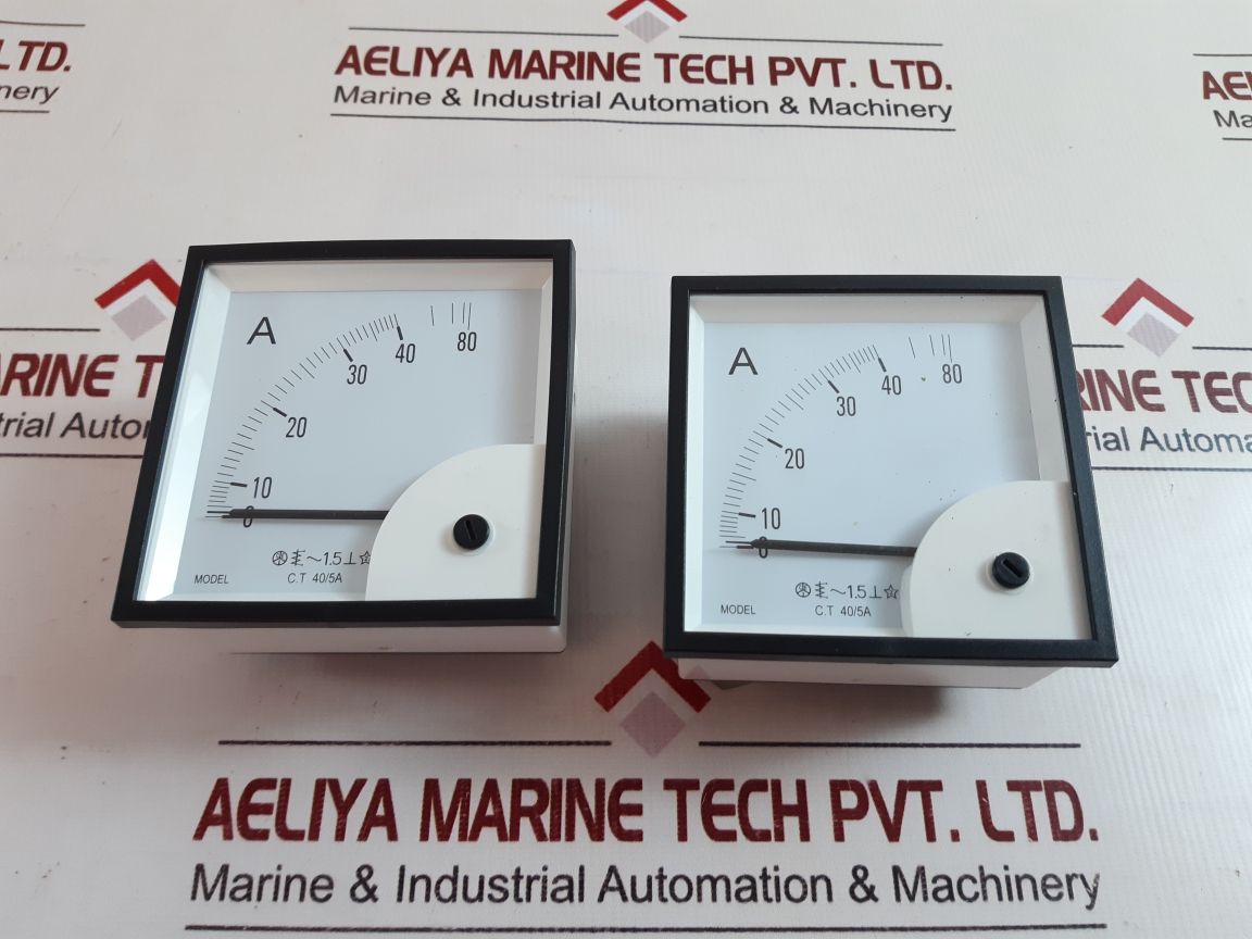 C.T 40/5A Ammeter 0 -40/80 A 