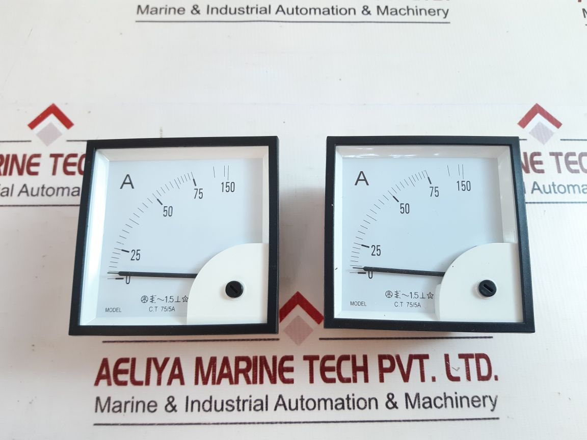 C.T 75/5A Ammeter 940096 0-75A