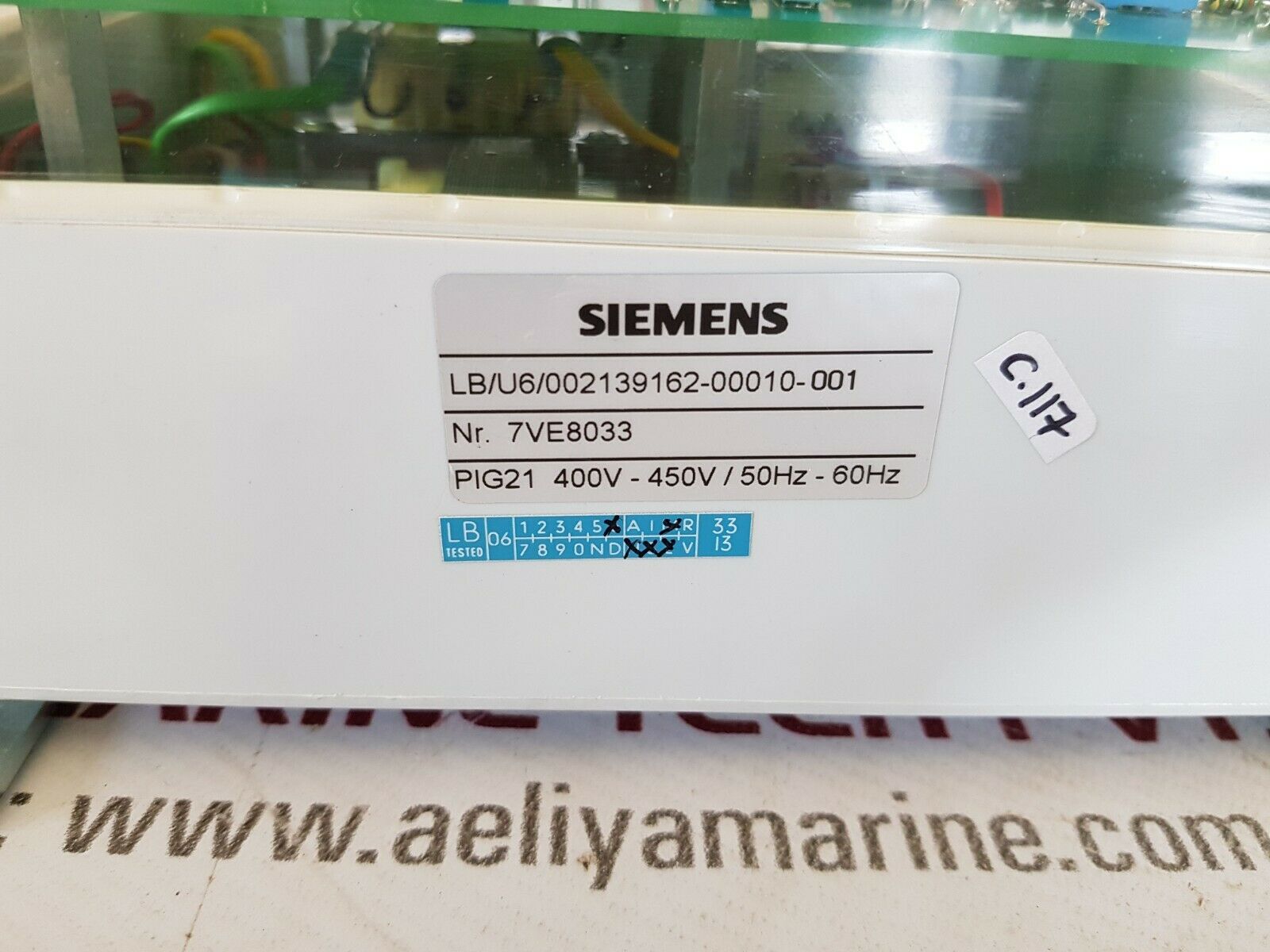 Siemens lb/u6/002139162-00010-001 relay