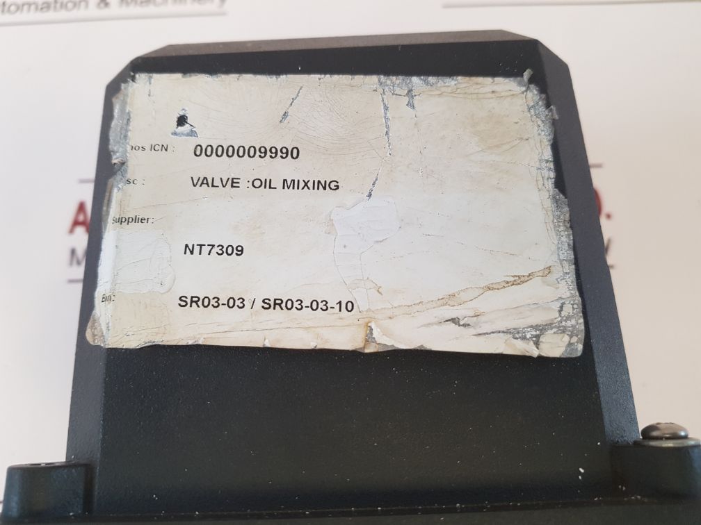 C11 400W0G Valve Oil Mixing
