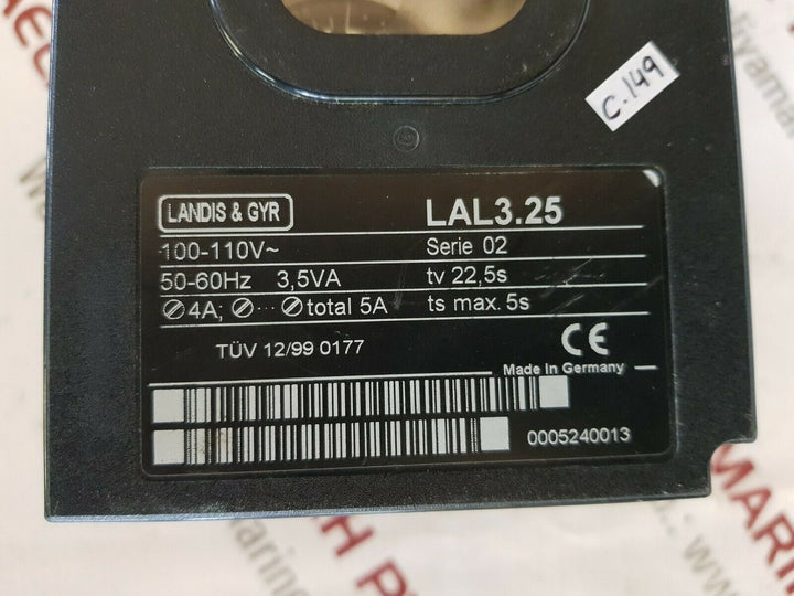 Landis & gyr lal3.25 boiler program control
