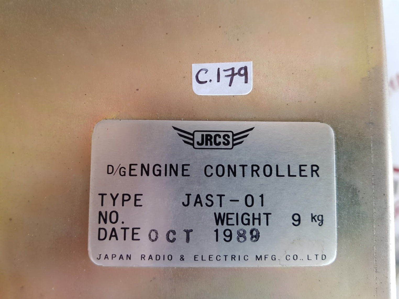 Jrcs jast-01 generator engine controller system