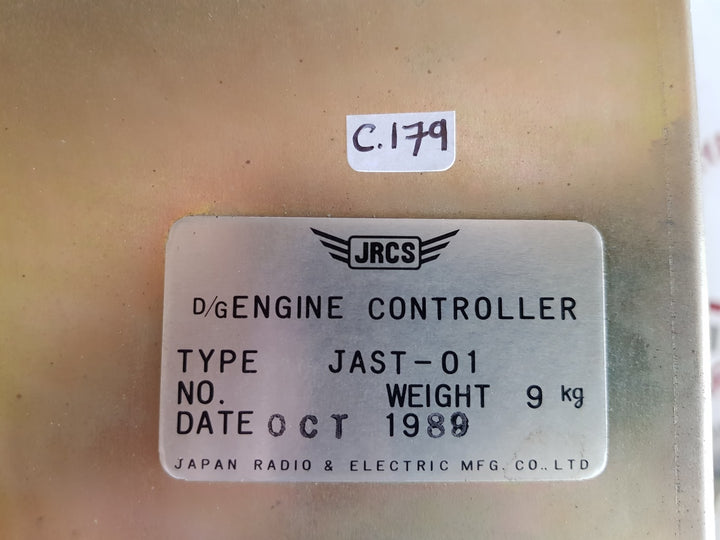 Jrcs jast-01 generator engine controller system