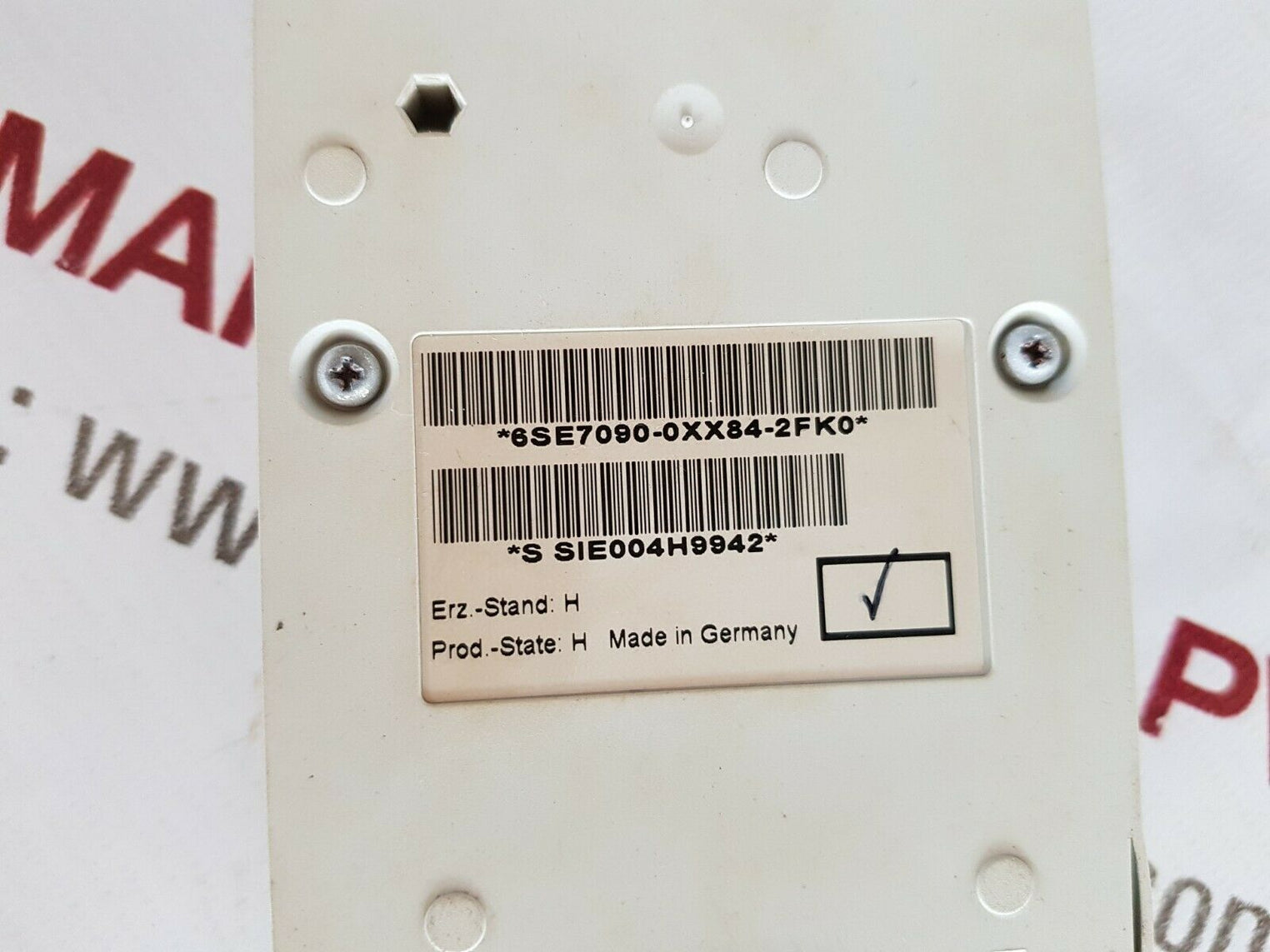 Siemens 6se7090-0xx84-2fk0 simovert masterdrive operator panel