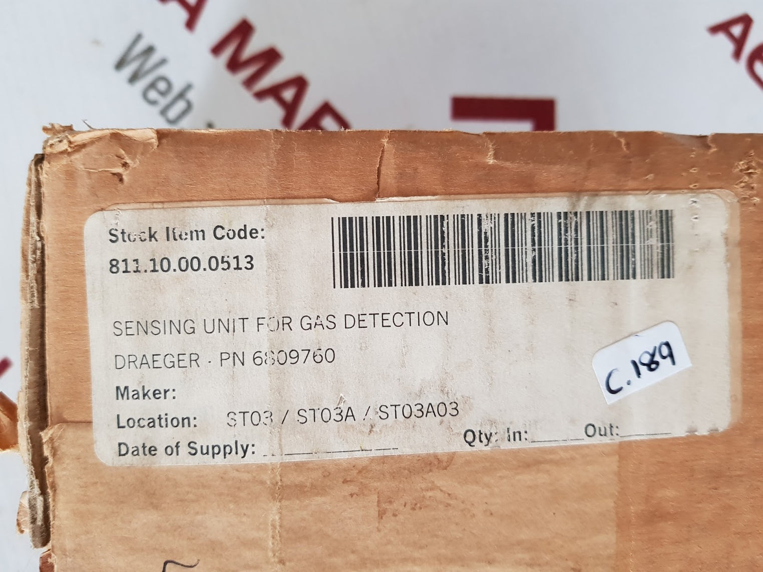 Bartec 07-5103 sensing unit for gas detection 6809760