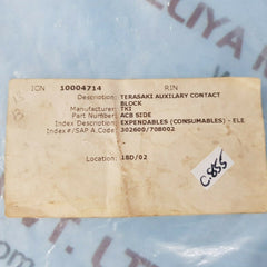 Terasaki auxilary contact block new