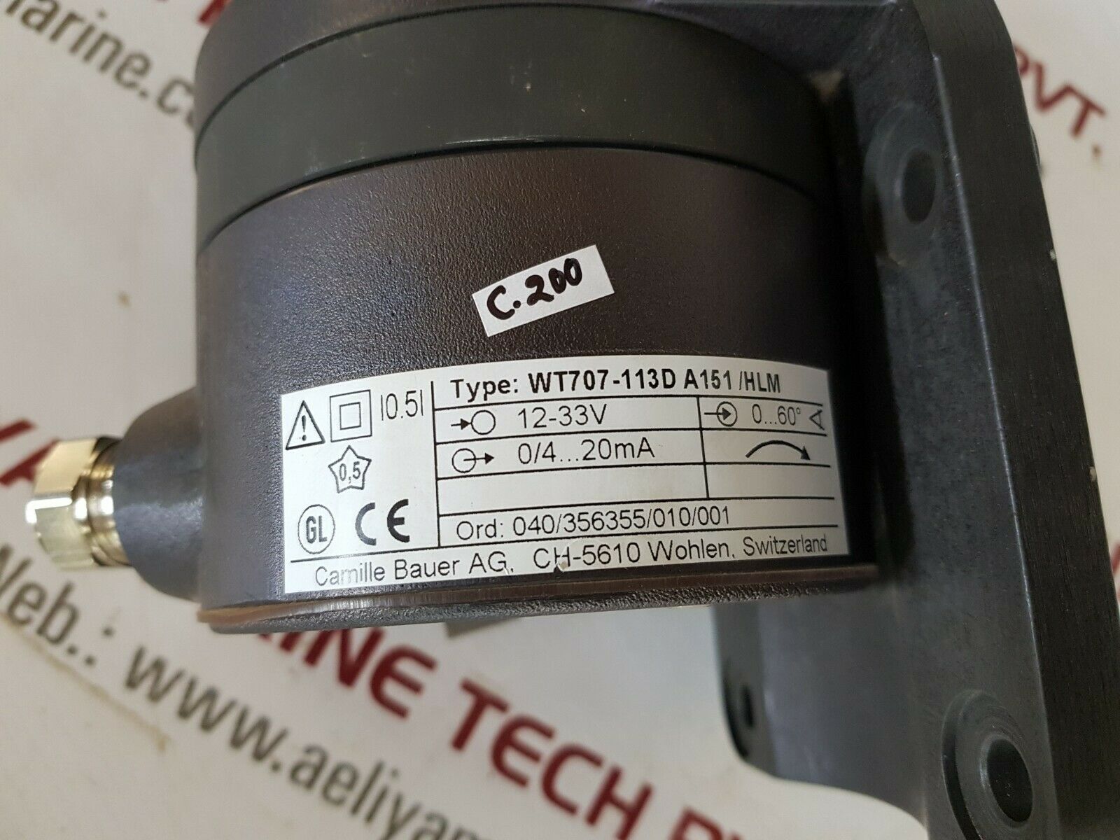 Camille Bauer Wt707-113D A151/Hlm Transducer