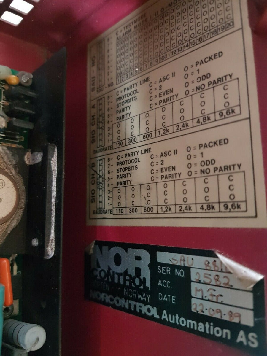 Nor control sau 8800 signal acquisition unit