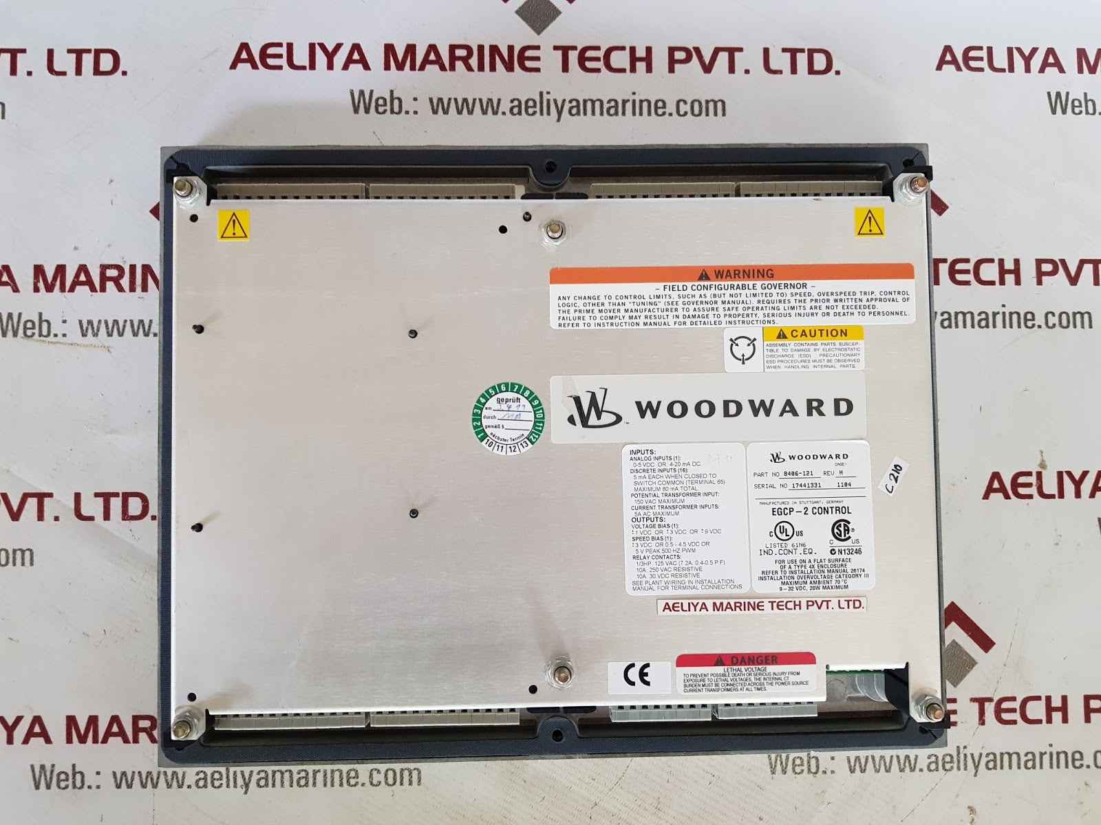 woodward 8406-121 egcp-2 control