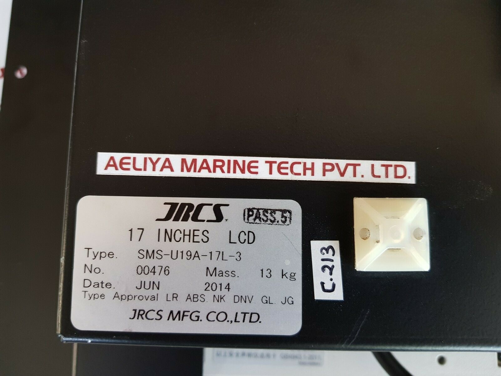Jrcs sms-u19a-17l-3 lcd graphic terminal