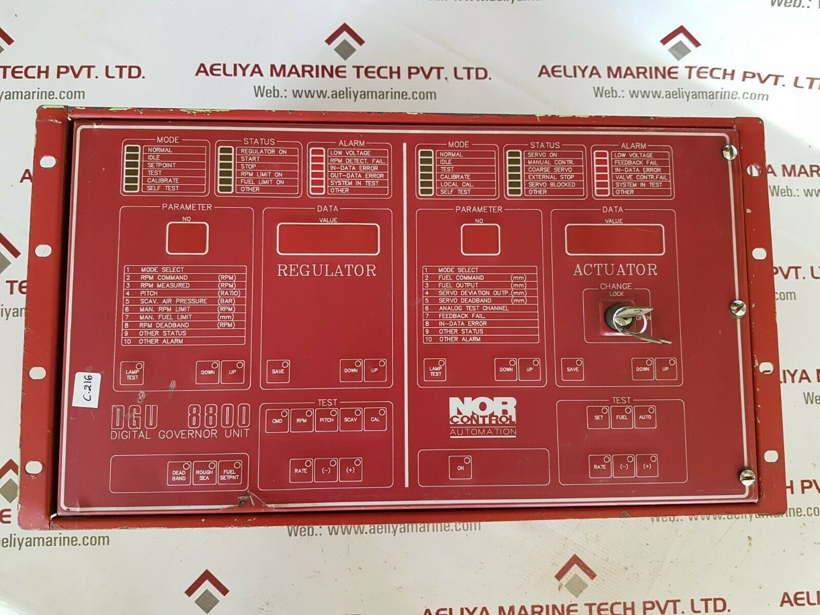 Nor control dgu 8800 digital governor unit 