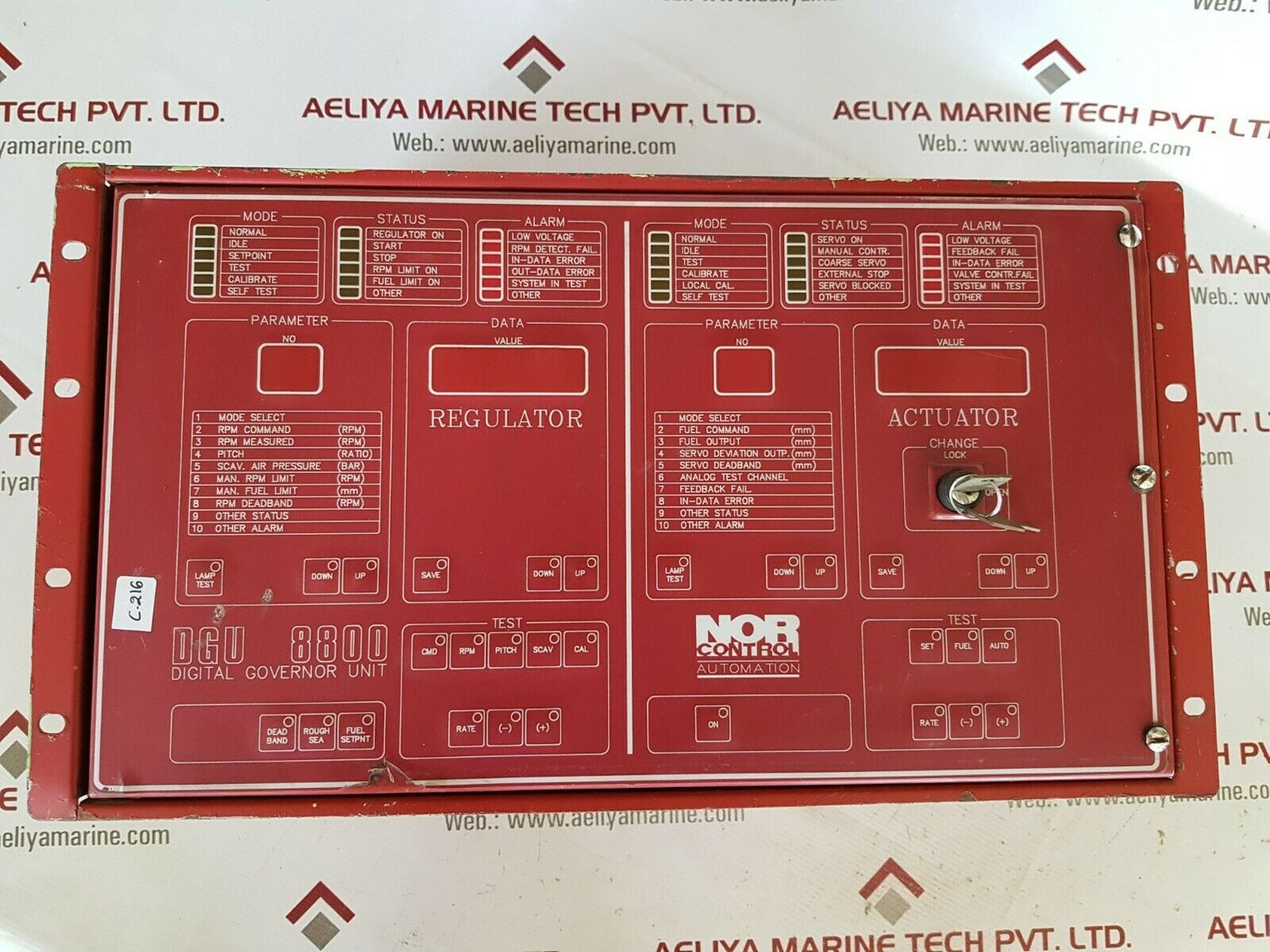 Nor control dgu 8800 digital governor unit 