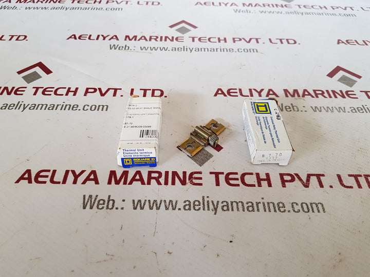 Lot Of 3X Square D B7-70 Thermal Unit
