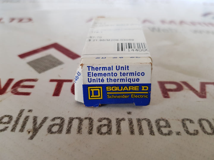 Lot Of 3X Square D B7-70 Thermal Unit