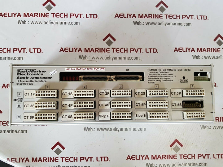 saab tankradar 9150 064 -632 li transmitter interface