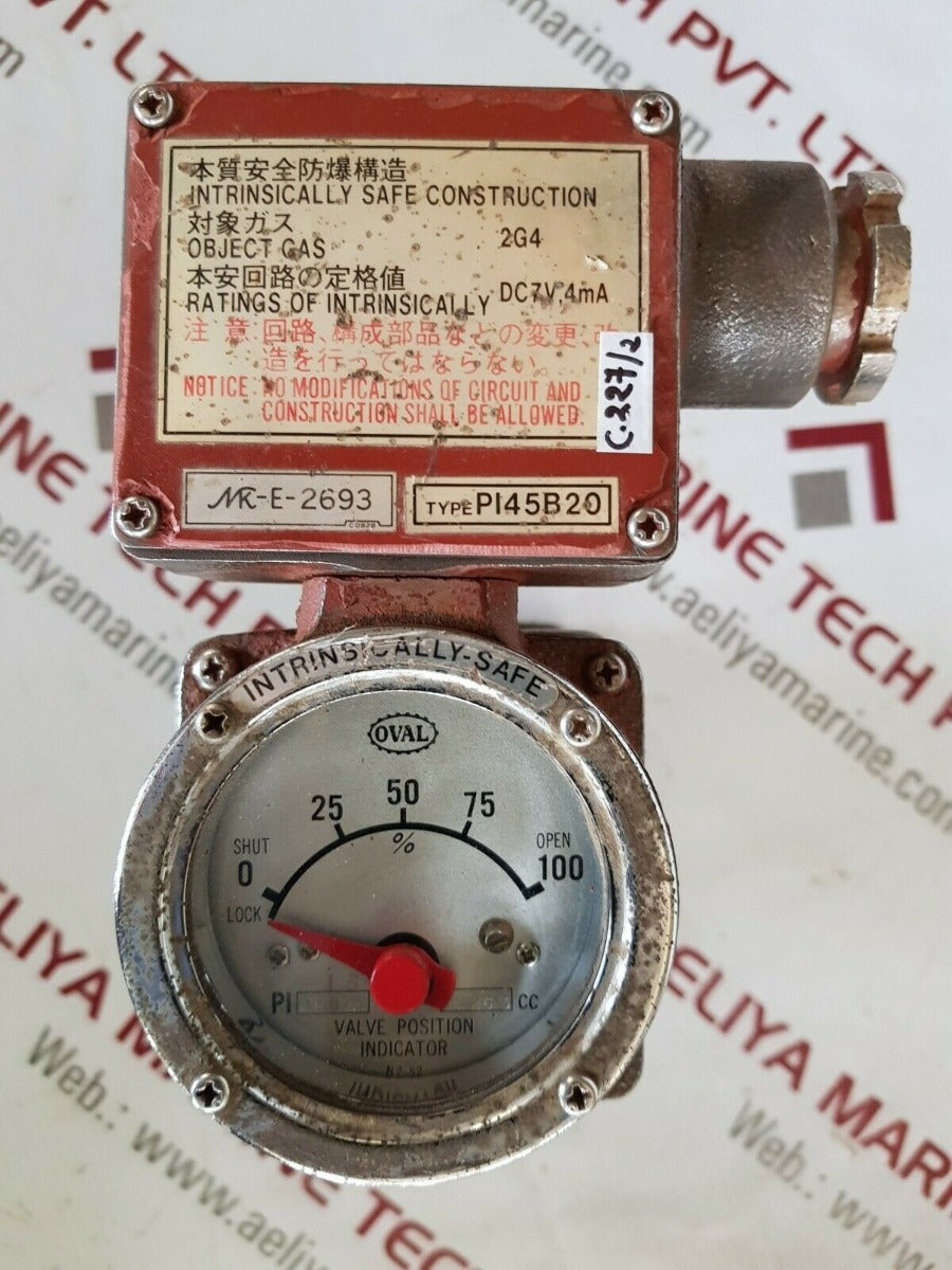 oval pi45b20 valve position indicator