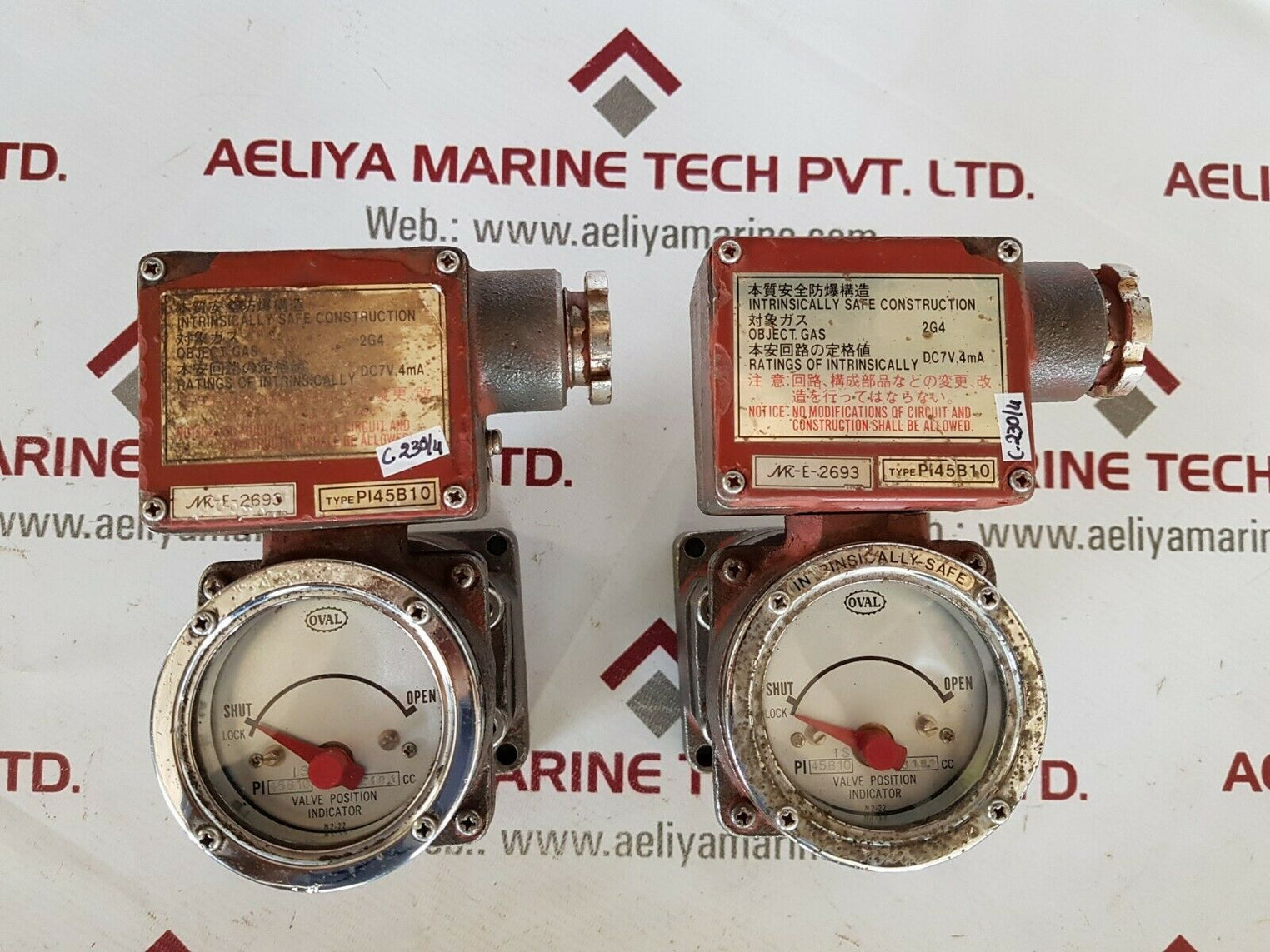 Oval pi45b10 valve position indicator