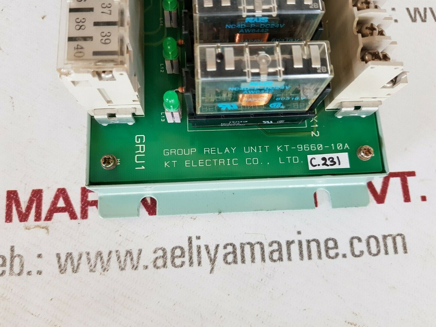 Kt electric kt-9660-10a group relay unit 
