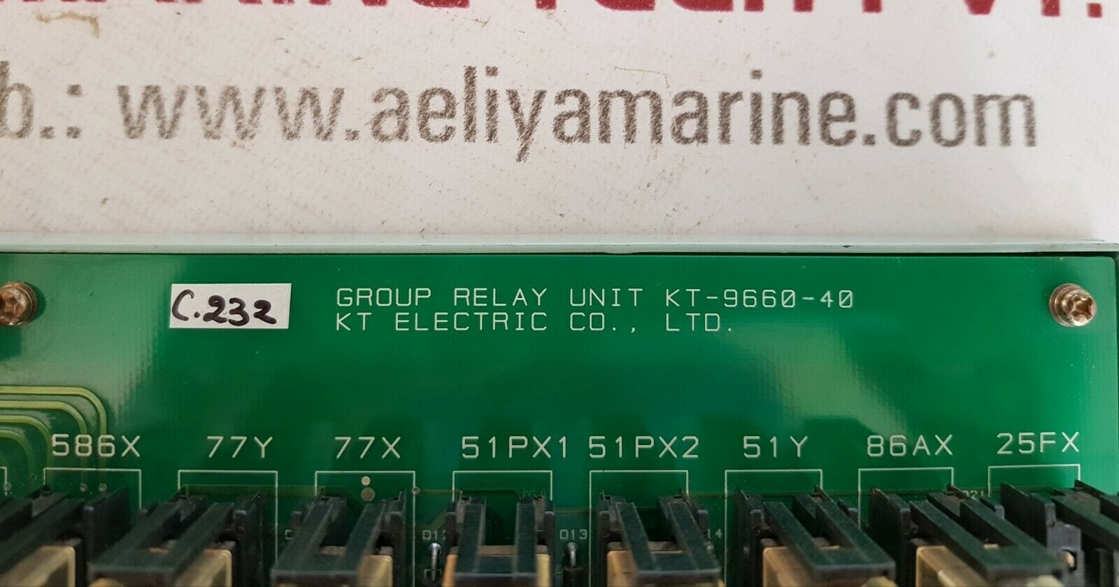 Kt electric kt-9660-40 group relay unit