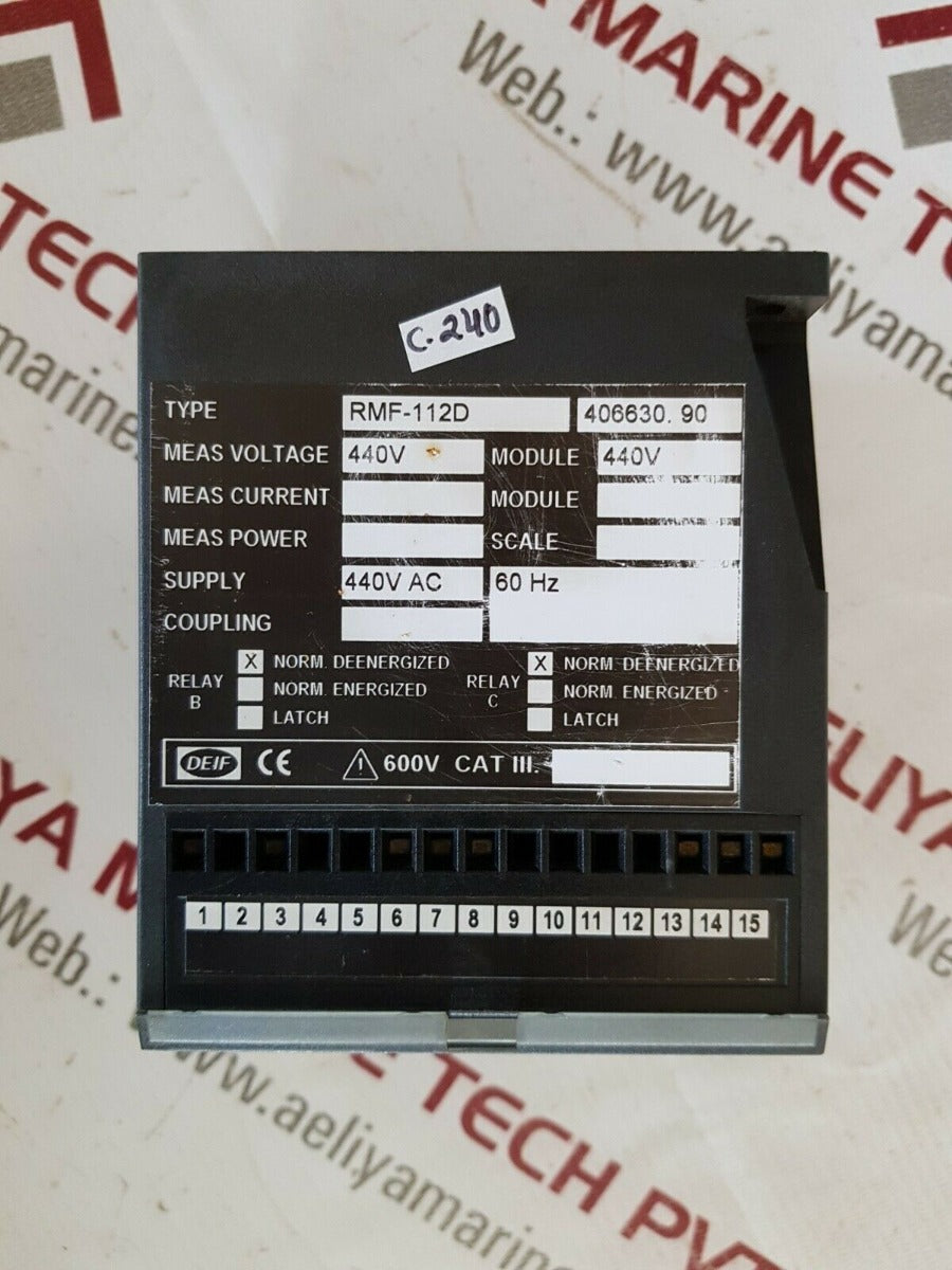 Deif rmf-112d frequency relay
