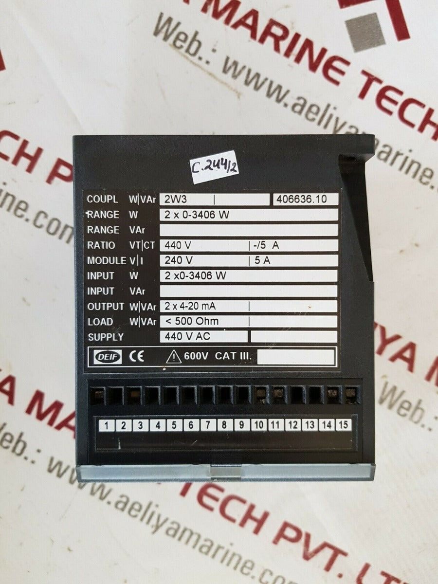 Deif tax-312dg selectable transducer