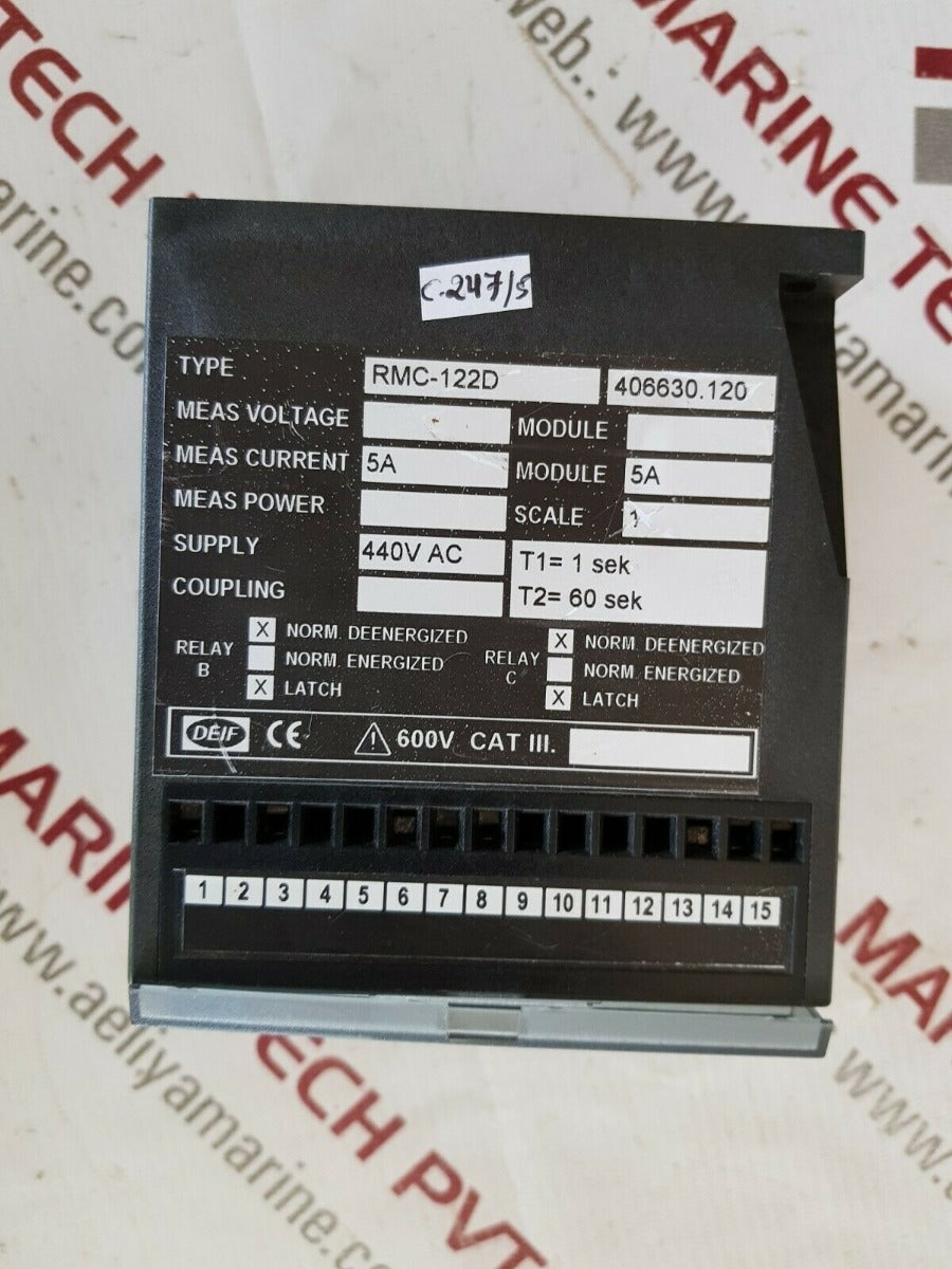 Deif rmc-122d short circuit relay