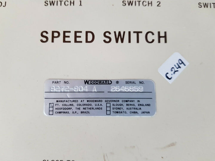Woodward 8272-804 a speed switch