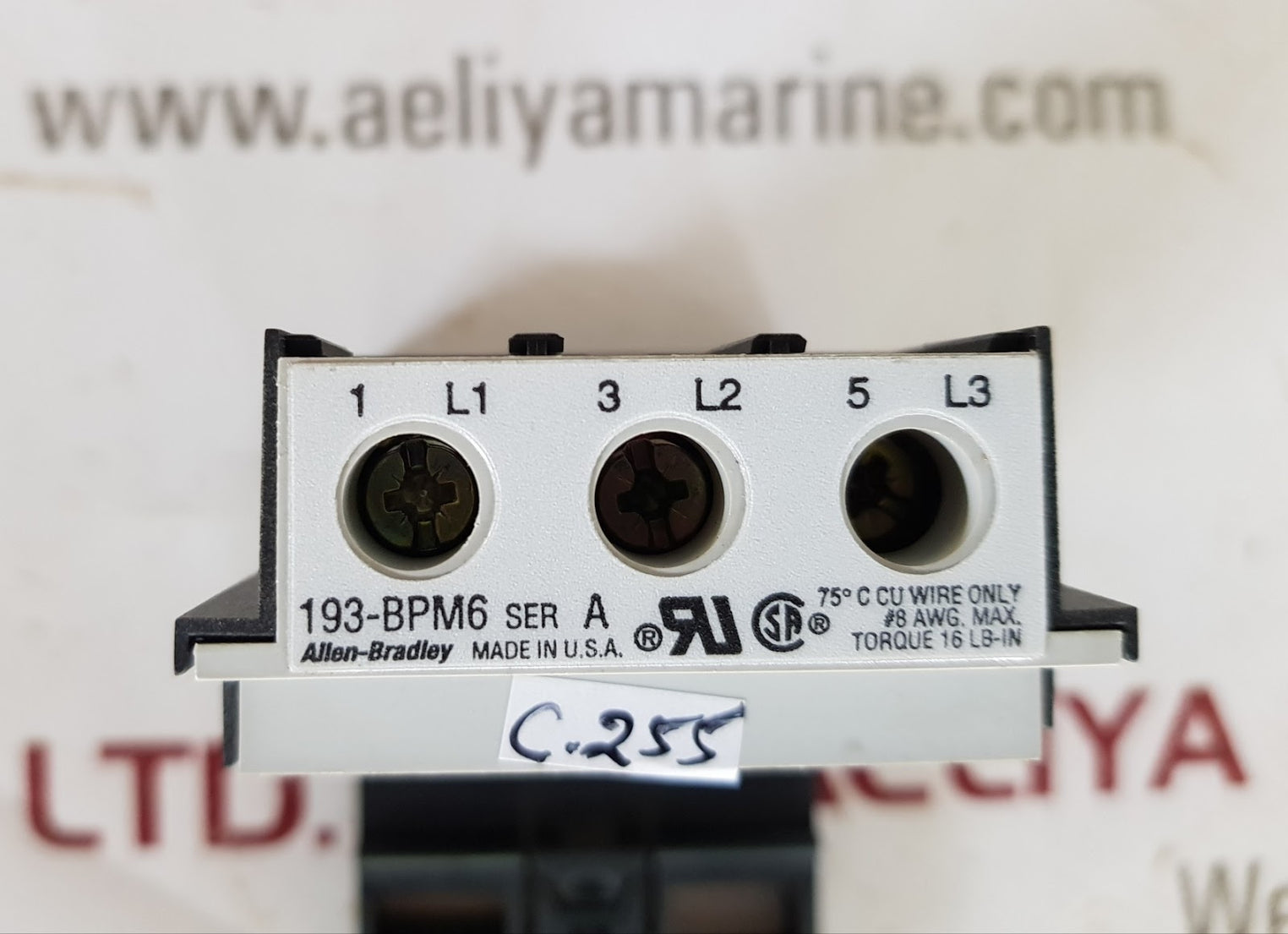 Allen Bradley 193-bpm6 Panel Adapter For Overload Relay