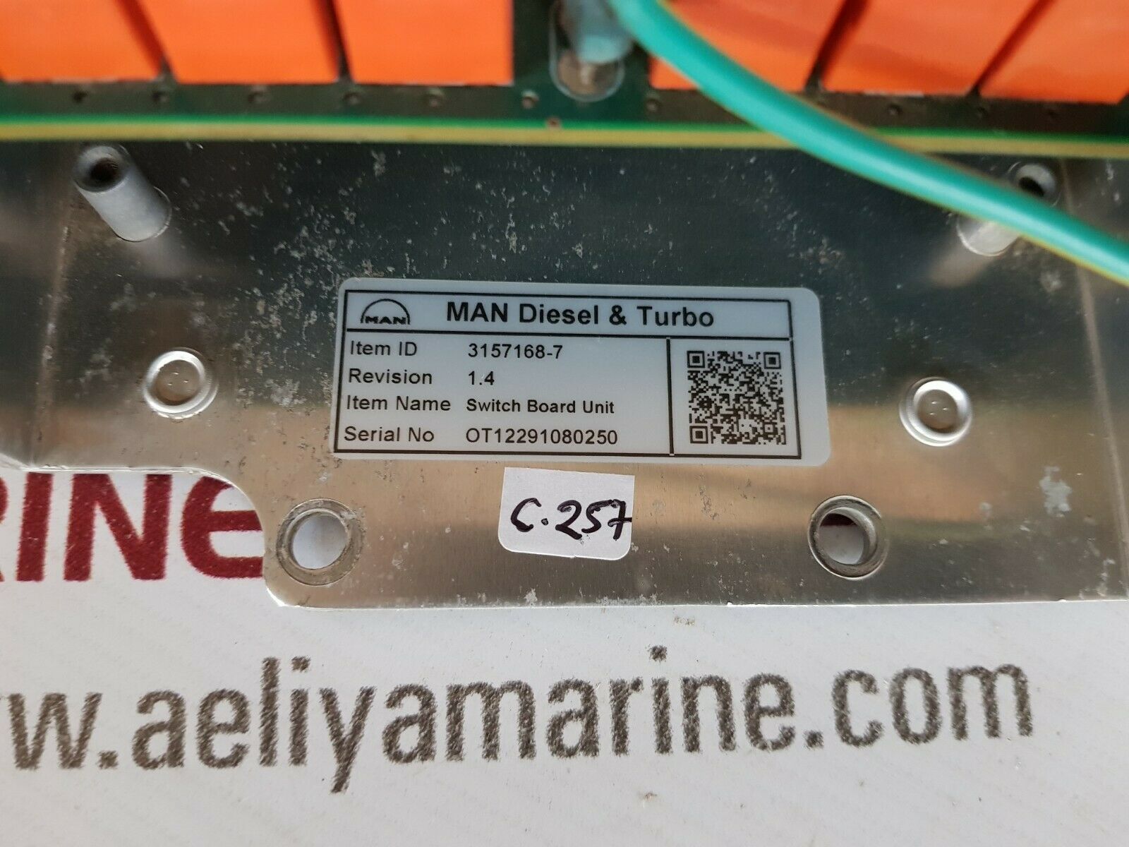 Man diesel & turbo 3157168-7 switch board unit