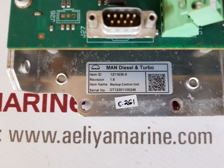 man b&w 1211636-9 backup control unit