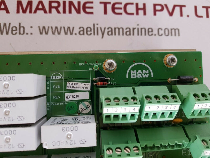 Man b&w 3157168-7 switch board unit