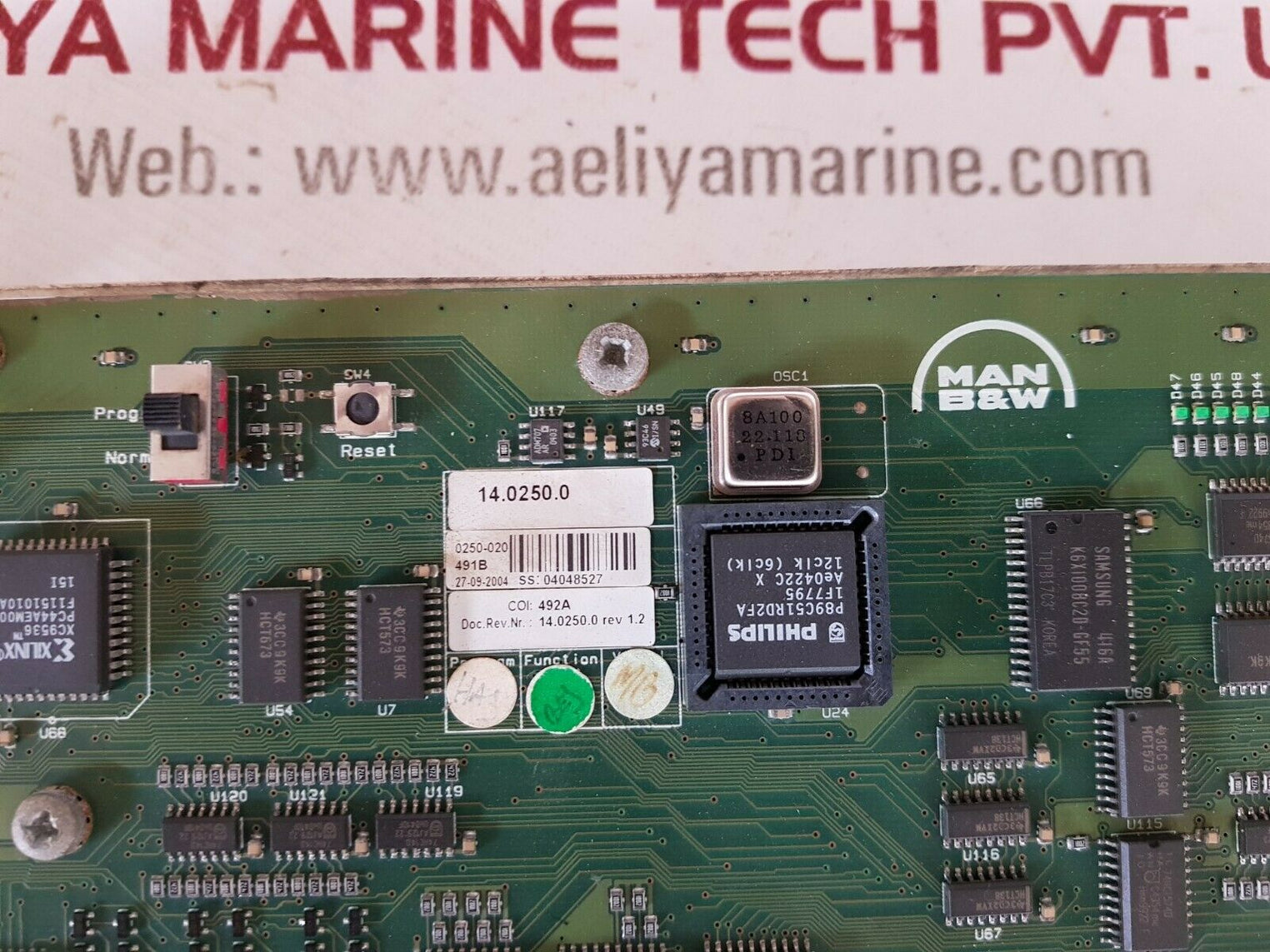 Man B&W 1211636-9 Backup Control Unit Rev 1.2