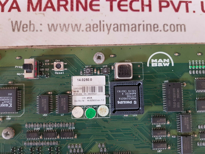 Man B&W 1211636-9 Backup Control Unit Rev 1.2