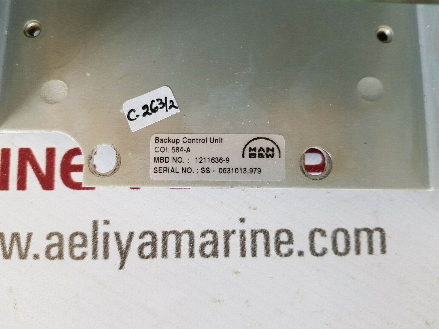 Man B&W 1211636-9 Backup Control Unit Rev 1.2