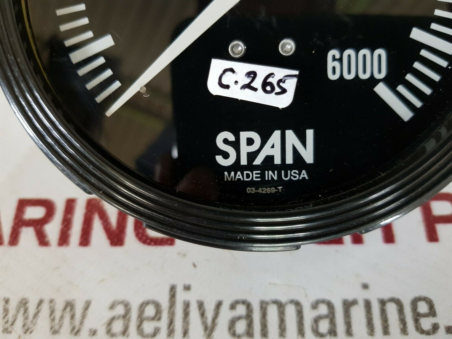 Span 03-4269-t 0-6000 psi pressure gauge