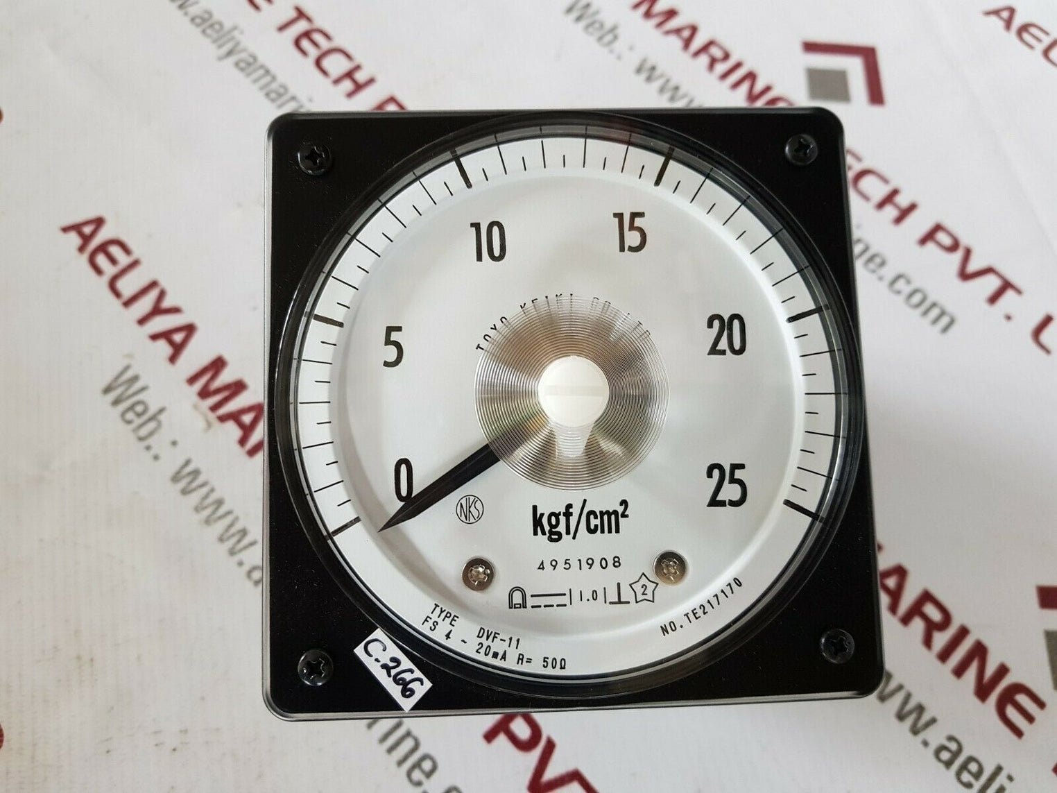 Toyo keiki dvf-11 pressure gauge