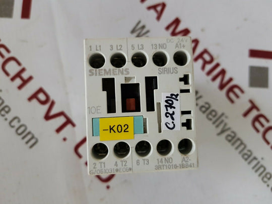 Siemens sirius 3rt1016-1bb41 motor starter contactor relay