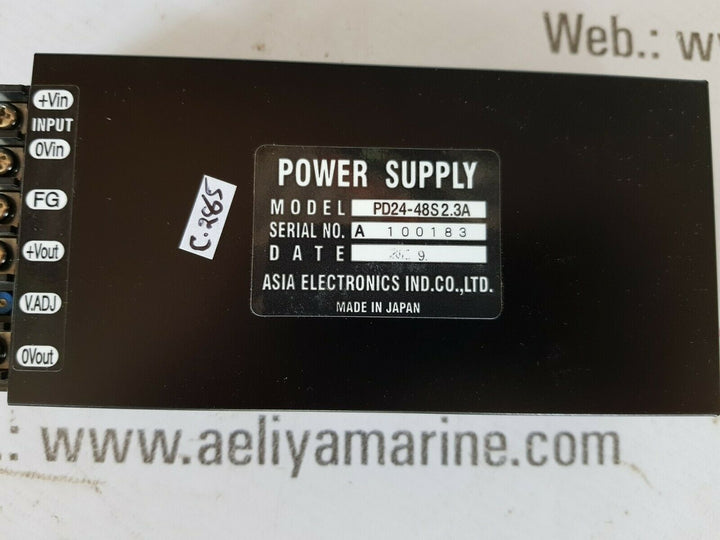 Asia electronics pd24-48s2.3a power supply dc-dc converter